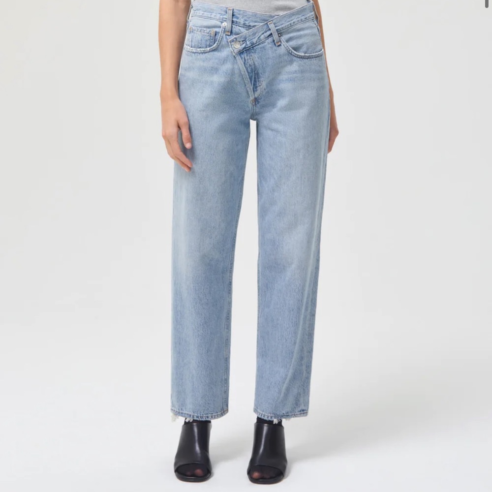 Agolde criss cross jeans